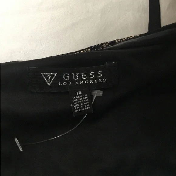 GUESS Tan Bodycon Mini Dress for Night Out - Picture 10 of 15